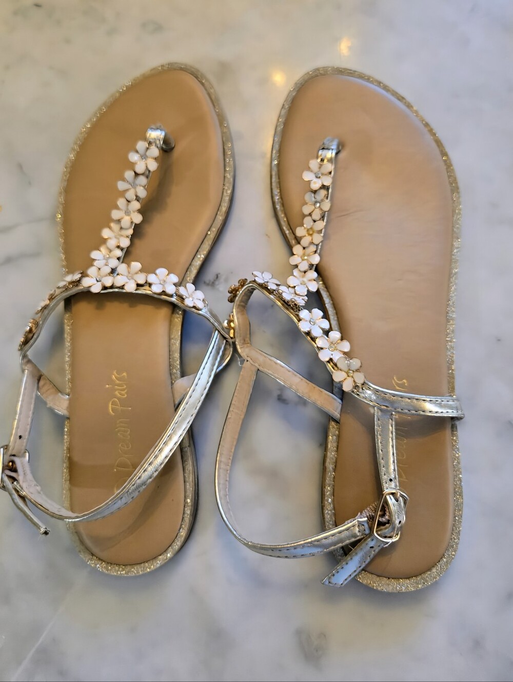 Metalic Gold Summer Sandals